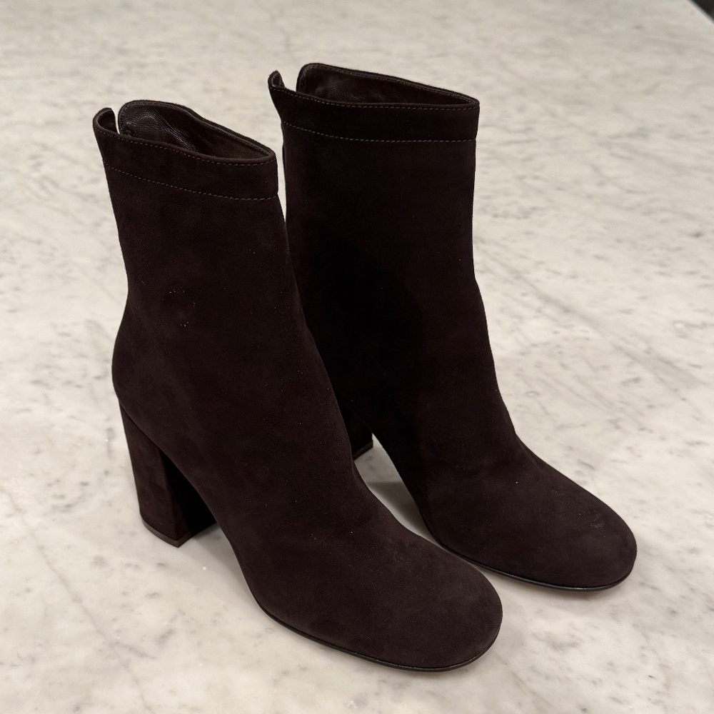 Gianvito Rossi brown suede Joelle boot 38 US8 BRAND NEW W/O BOX